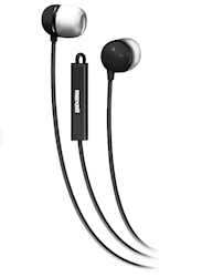 EARBUDS, IN-EAR, MAXELL, MICROPHONE, BLACK LARGE